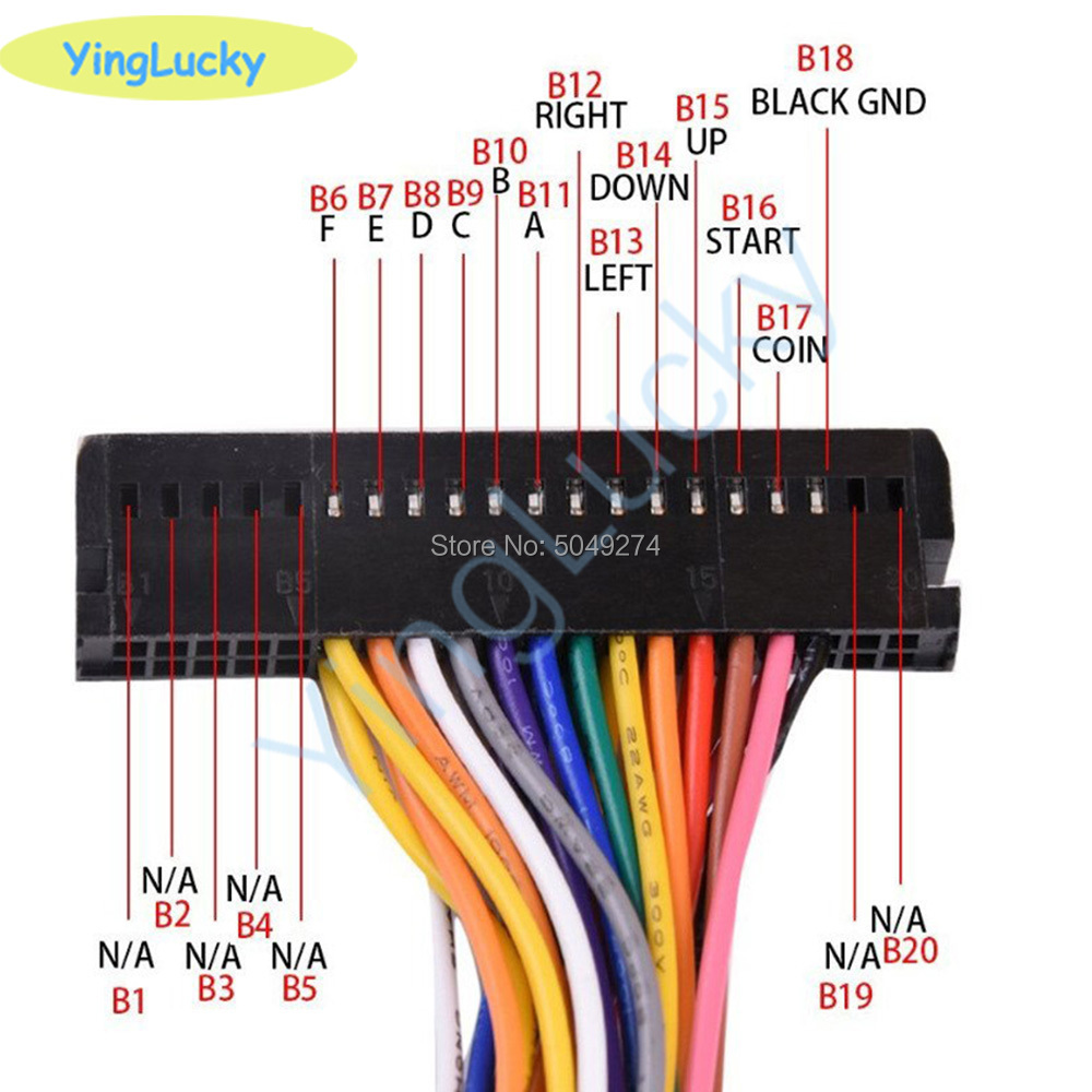Arcade Cabinet 40-pin Wire Har - Arcade Game Jackpot ulasan dan harga