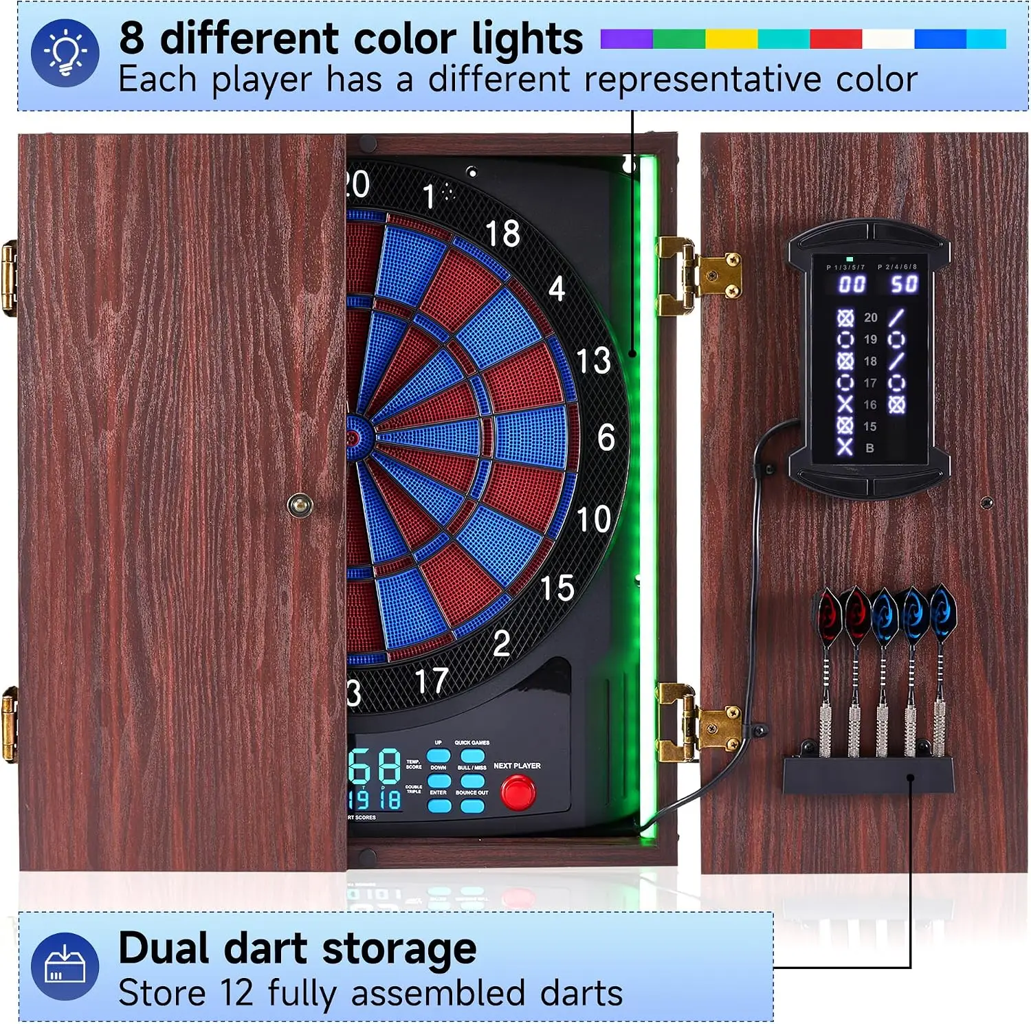 Electronic Dartboard Cabinet S - Electronic Dartboard Cabinet ulasan dan harga