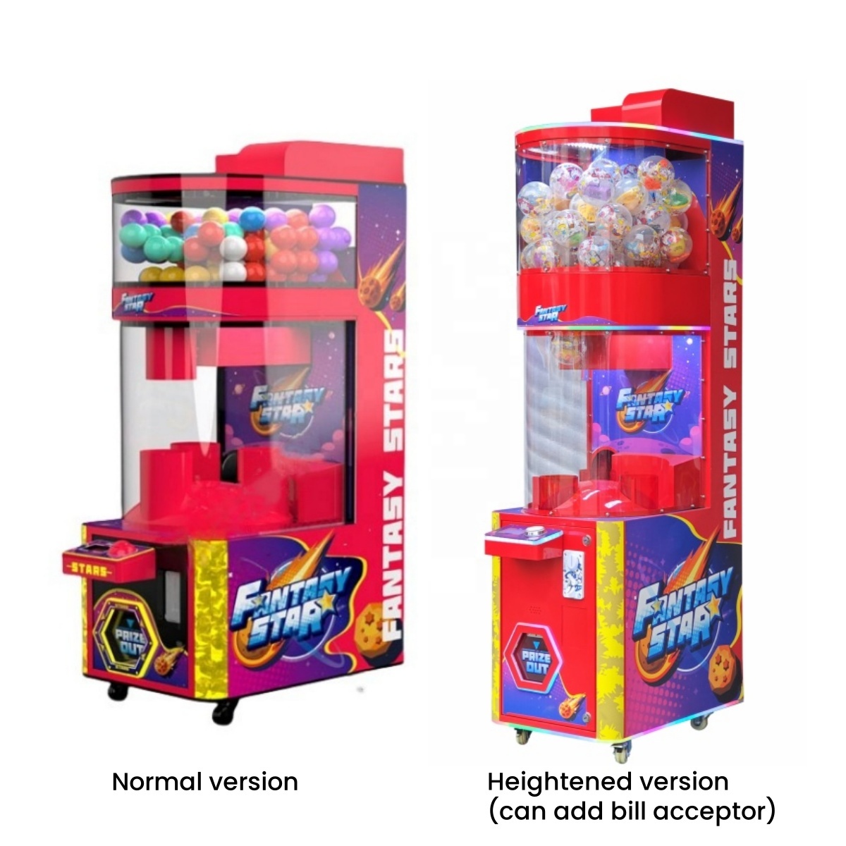 Amusement Park Metal Coin Oper - Prize Capsule Toy Machine ulasan dan harga