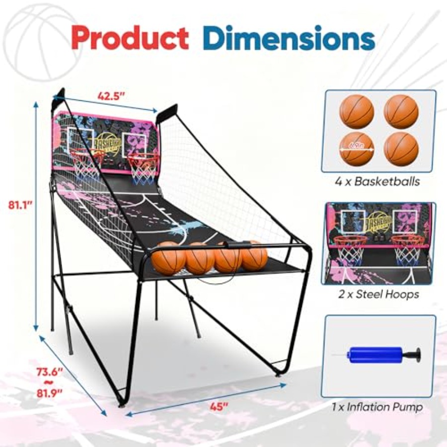 Indoor foldable 2-player elect - Arcade Games & Vending Llc ulasan dan harga