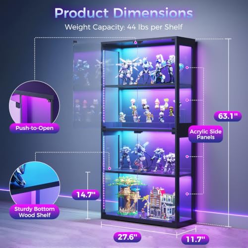 Display Case with Glass Doors  - Glass Cabinet Display ulasan dan harga