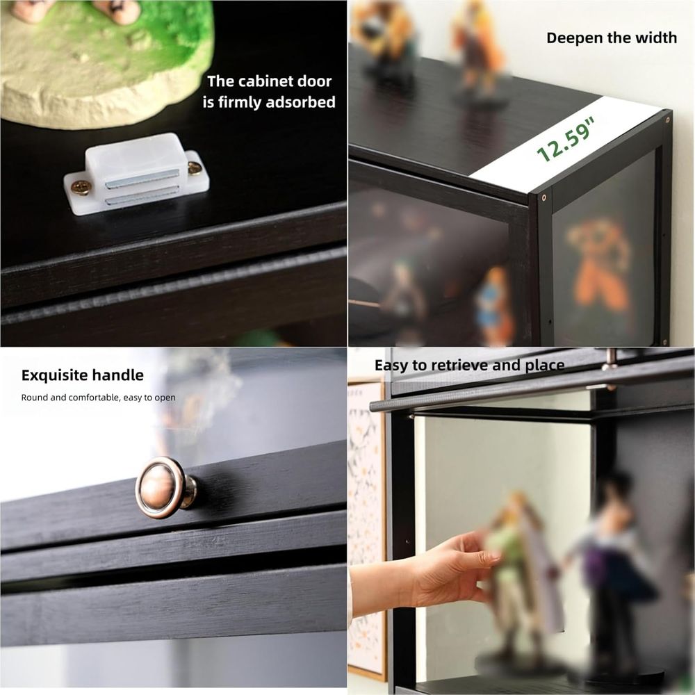 Acrylic Glass Curio Cabinet -  - Glass Cabinet Display ulasan dan harga